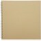 12x12 Album for Scrapbooking Hardcover, Kraft Paper Material Spiral Bound Sketchbook for Drawing, Writing, Arts and Crafts Projects, Home, Office, School (40 Sheets Total)